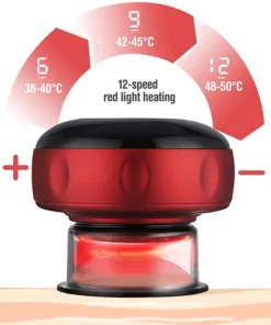 Red Light Therapy Cupping Massager for Pain Relief