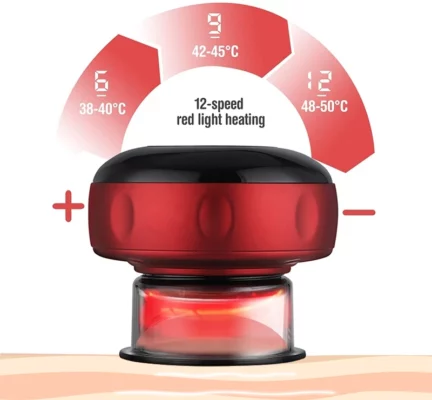 Red Light Therapy Cupping Massager for Pain Relief