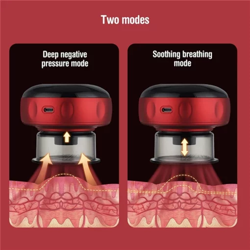 Red Light Therapy Cupping Massager for Pain Relief