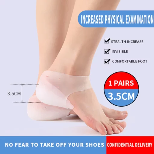 Unisex Silicone Height Increase Insoles