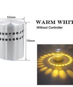 Rounding Spiral LED Wall Light