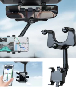 Rear View Mirror Phone Mount