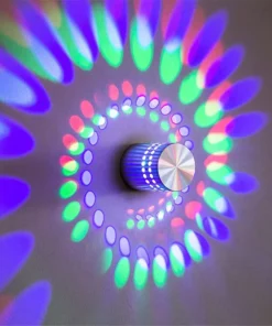 Rounding Spiral LED Wall Light