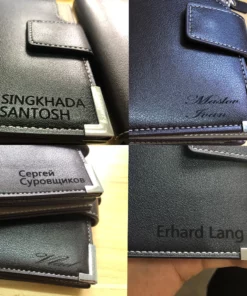 Short Luxury Men Zipper Wallets