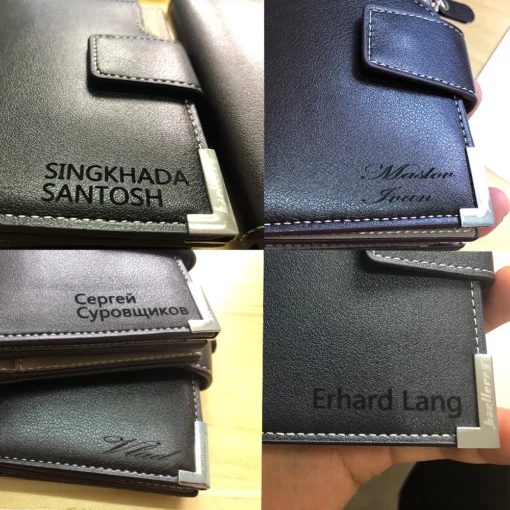 Short Luxury Men Zipper Wallets