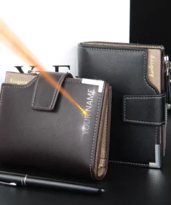 Short Luxury Men Zipper Wallets