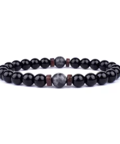 Volcanic Stone Bracelet for Buddhist Gift