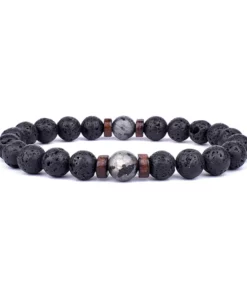 Volcanic Stone Bracelet for Buddhist Gift