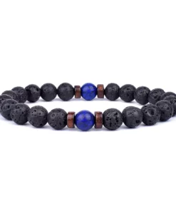 Volcanic Stone Bracelet for Buddhist Gift