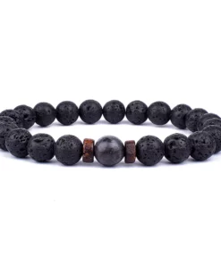 Volcanic Stone Bracelet for Buddhist Gift