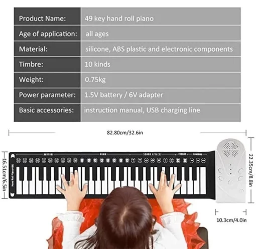 Hand Roll Portable Piano - Image 6