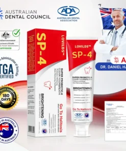 LOVILDS™ Aussie SP-6 Probiotic Ultra Whitening Toothpaste